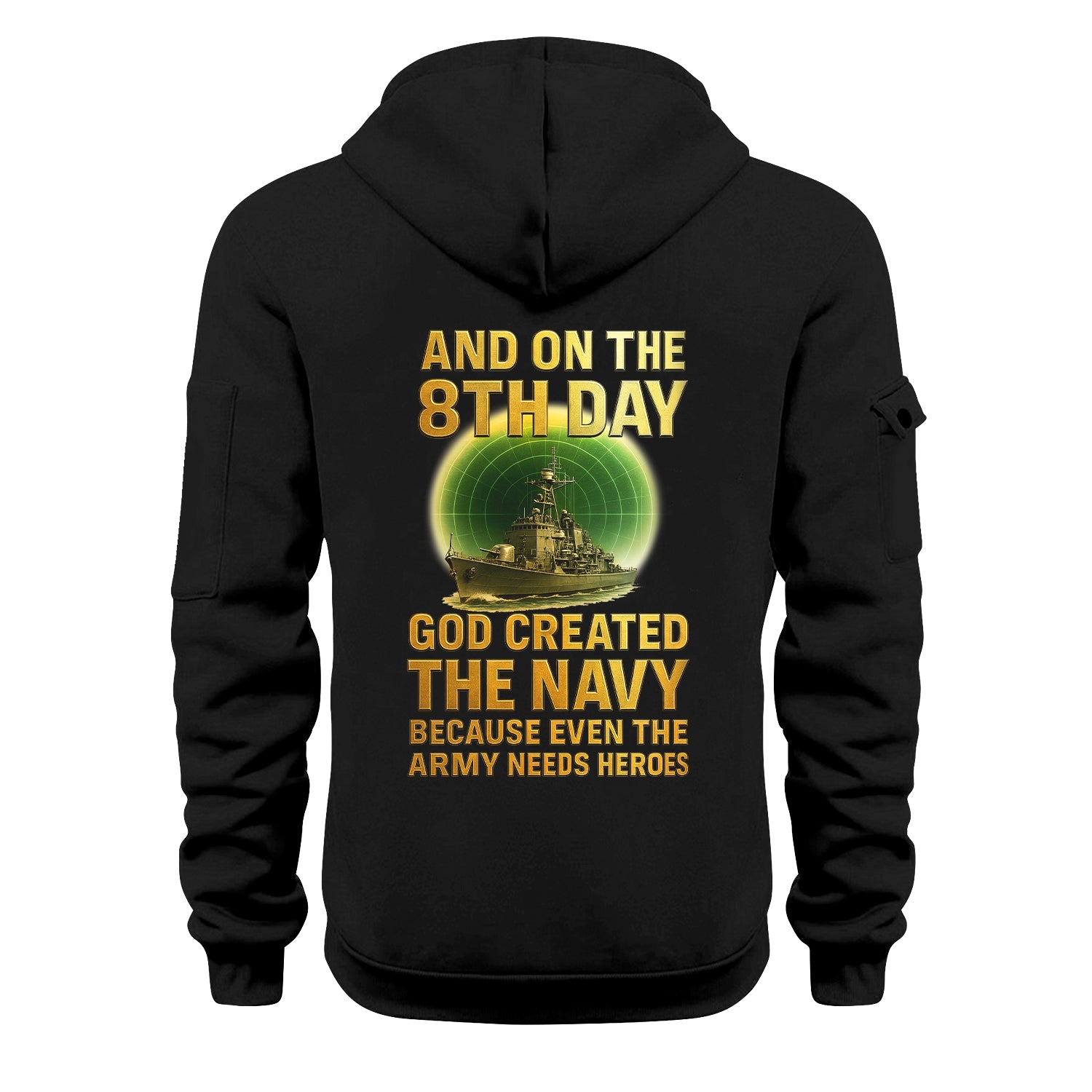 Personalized US Navy Quater Zip Hoodie JQZ08
