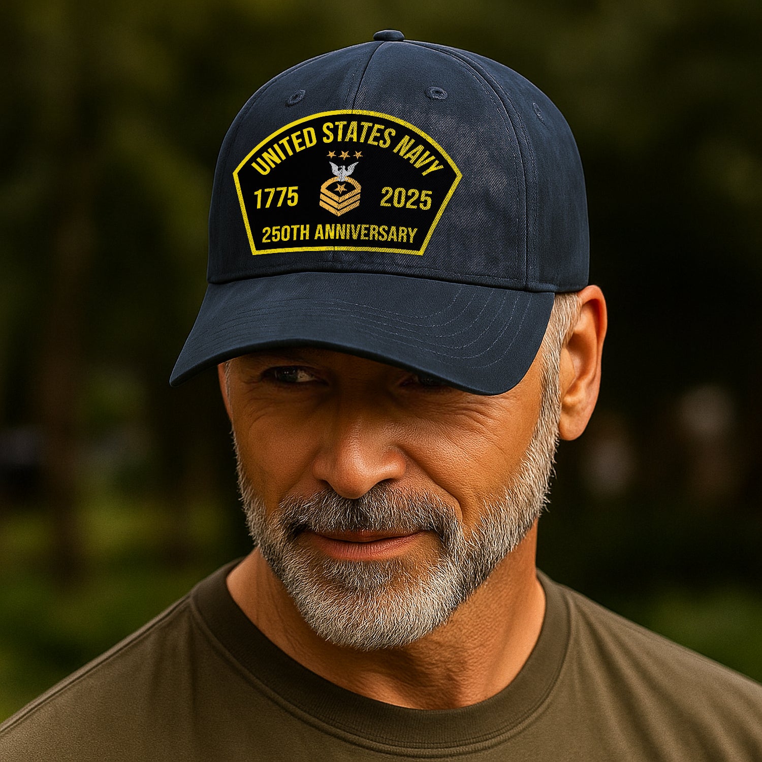 Custom Ranks & Text Premium Washed Denim Cap DC008
