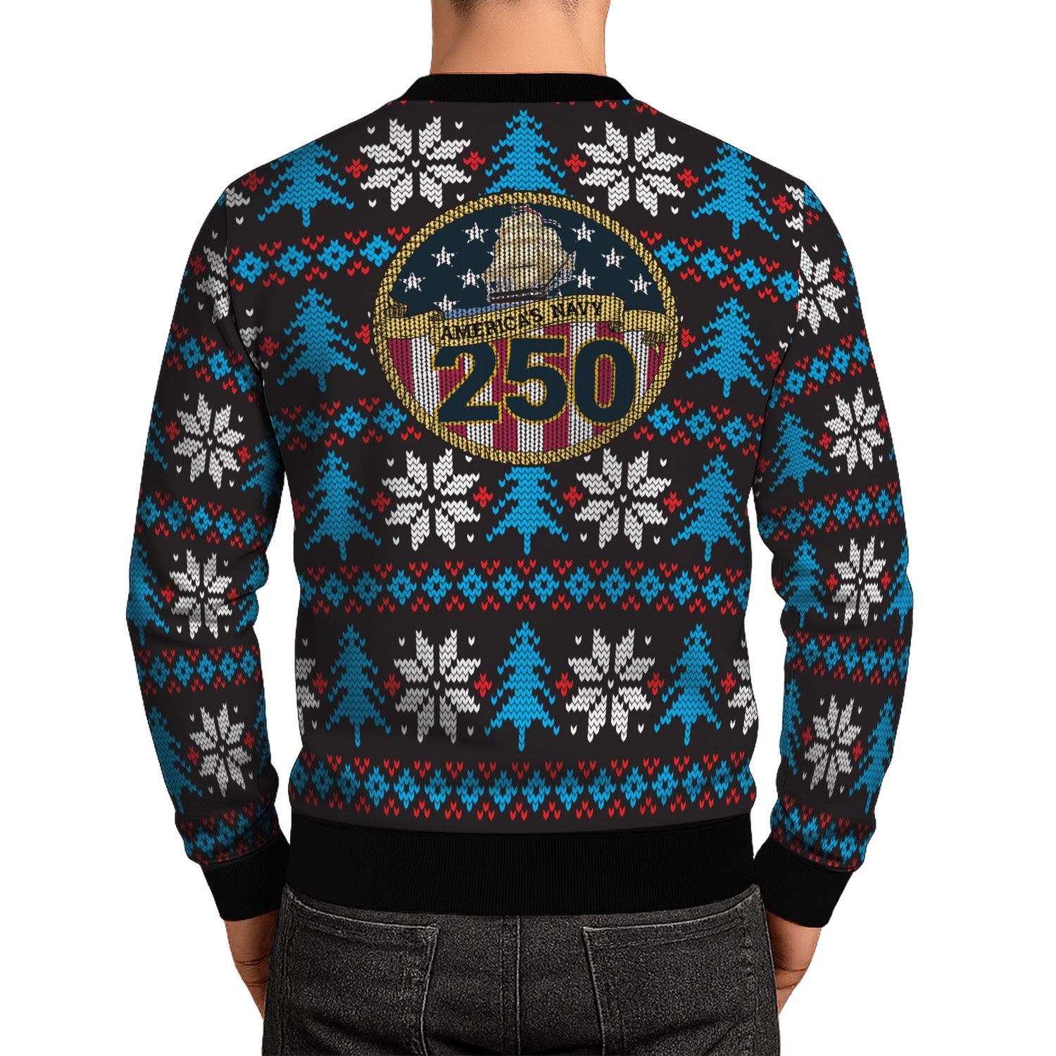 US Navy 250th Anniversary Christmas  Ugly Sweater