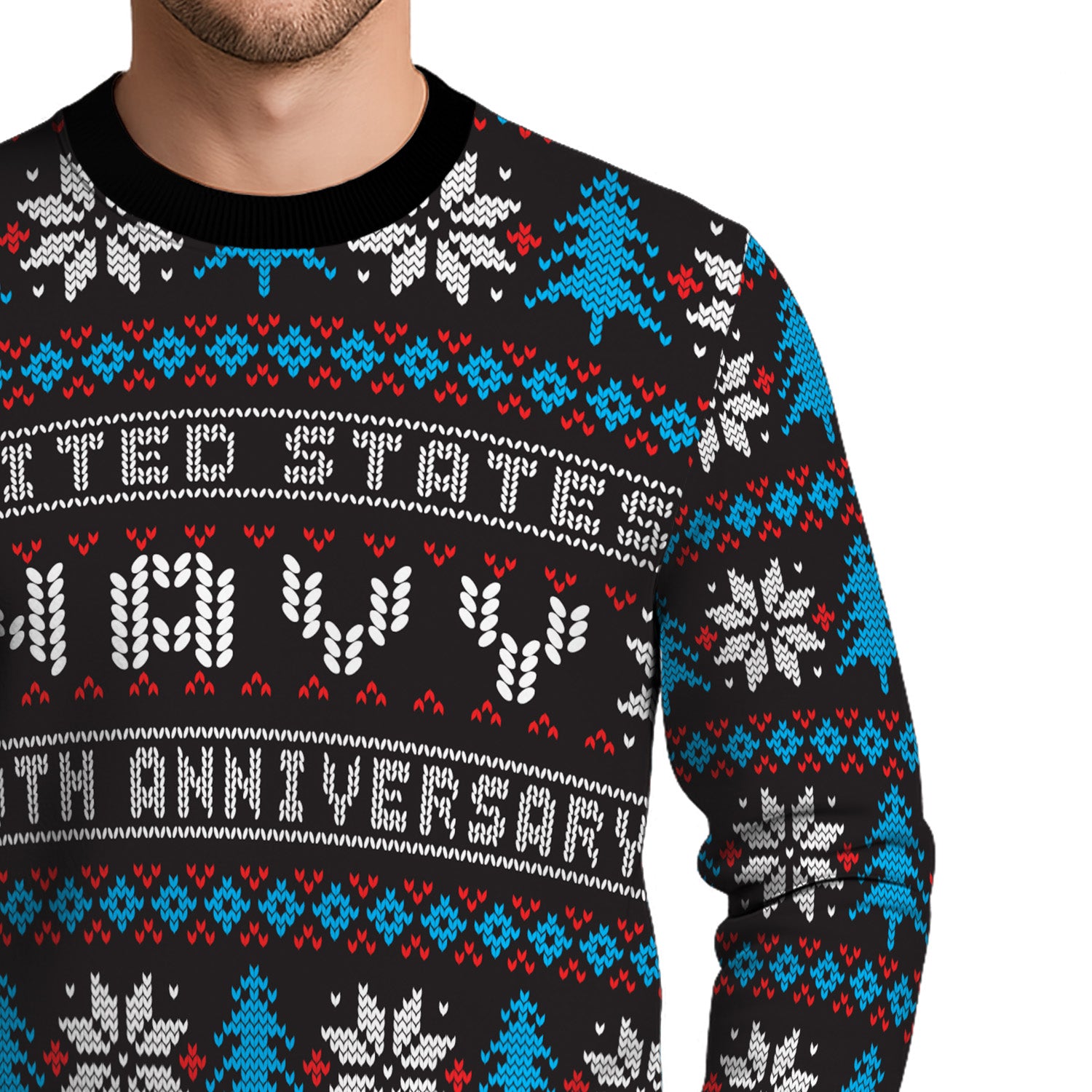 US Navy 250th Anniversary Christmas  Ugly Sweater