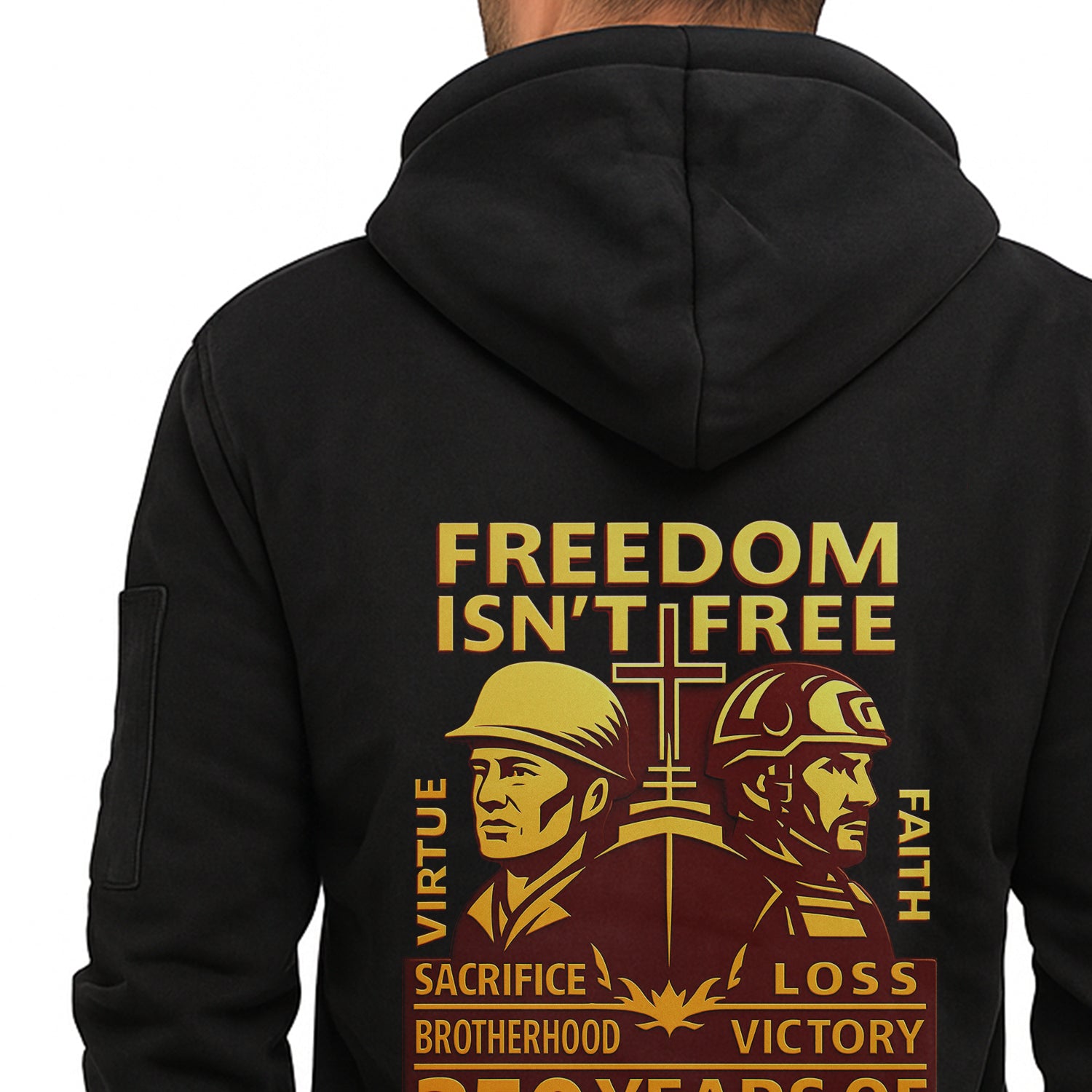 Personalized US Navy Quater Zip Hoodie JQZ06