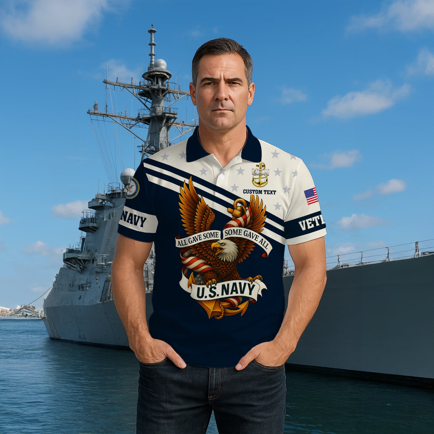 US Navy Veteran Polo Shirt – All Gave Some, Some Gave All Polo Shirt