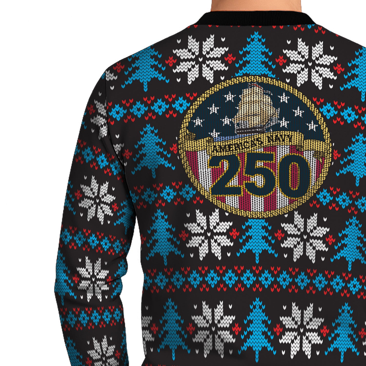 US Navy 250th Anniversary Christmas  Ugly Sweater