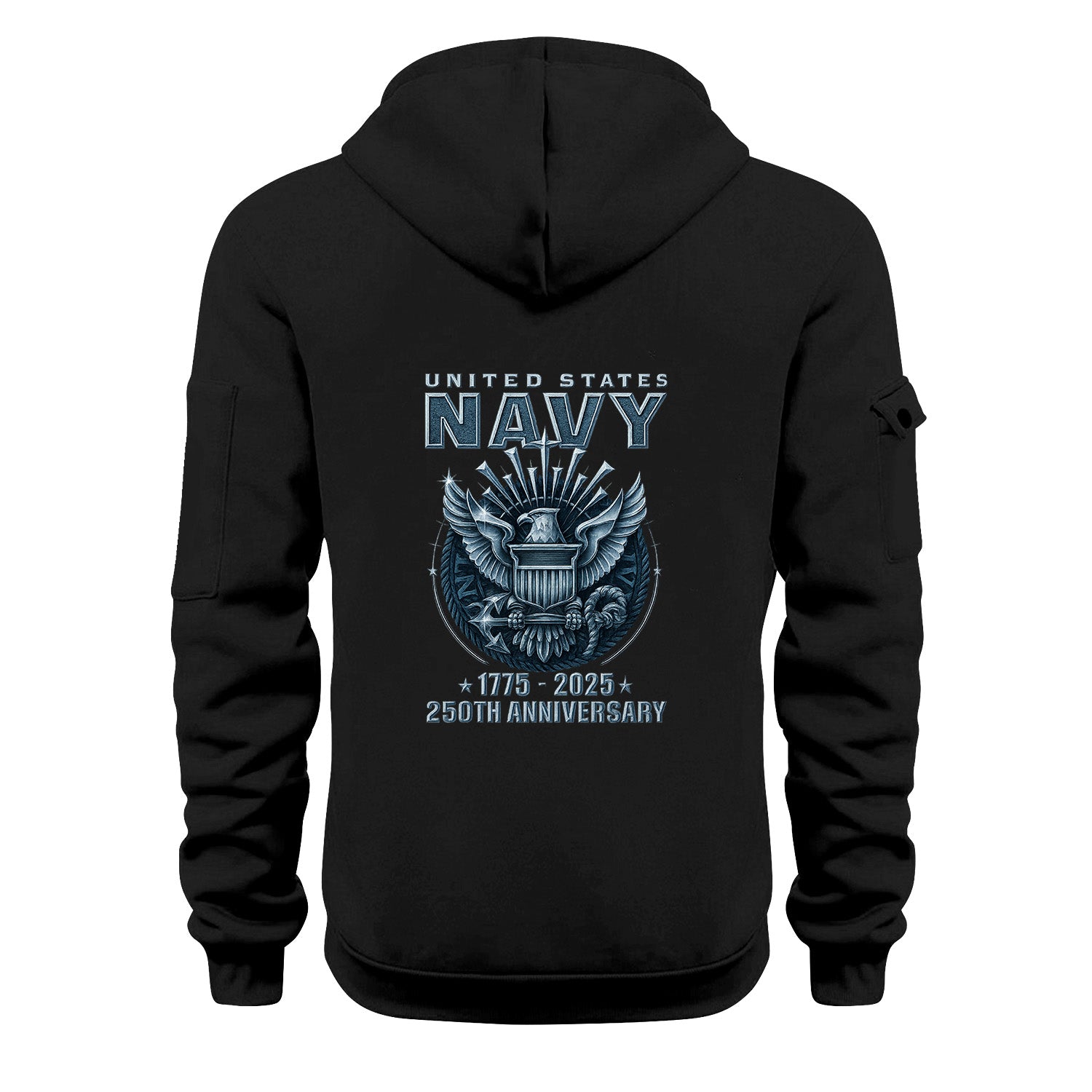 Personalized US Navy Quarter Zip Hoodie TQZ07