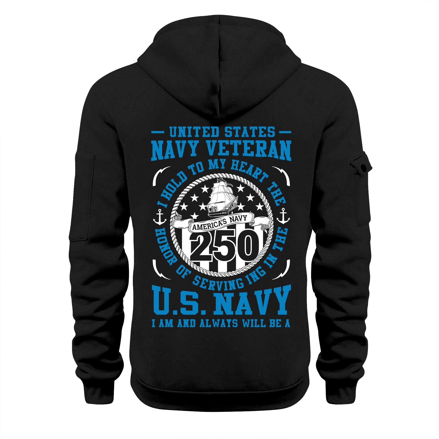 Personalized US Navy Quater Zip Hoodie KAQZ02
