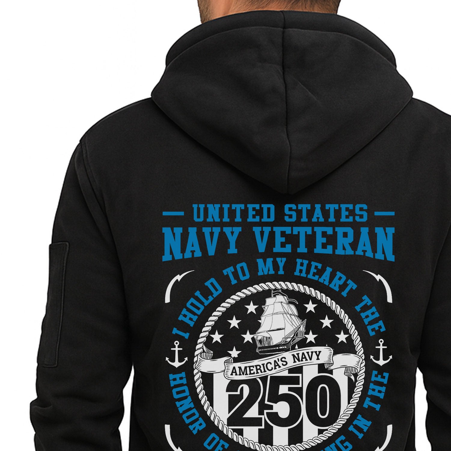 Personalized US Navy Quater Zip Hoodie KAQZ02