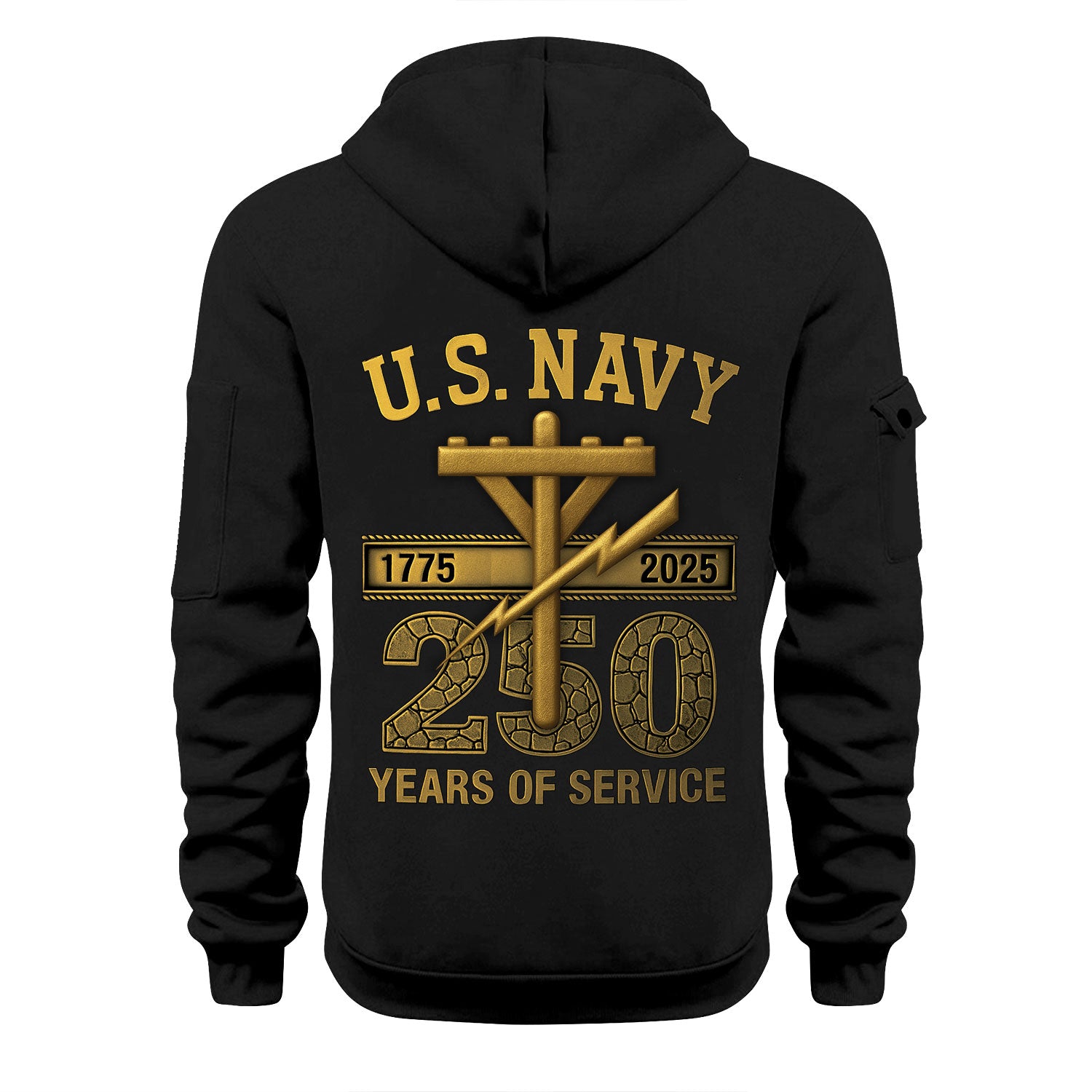 Personalized US Navy Quater Zip Hoodie KAQZ05