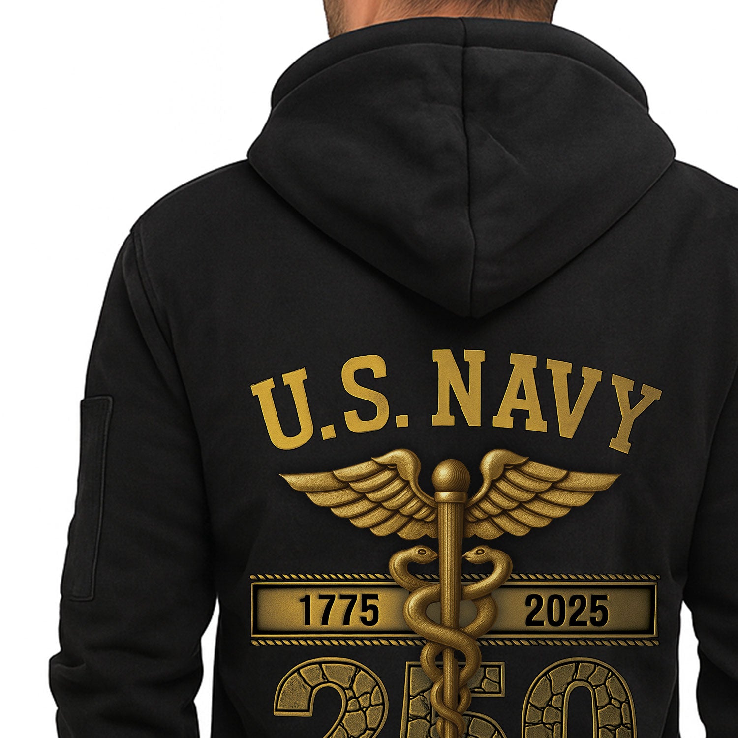 Personalized US Navy Quater Zip Hoodie KAQZ05