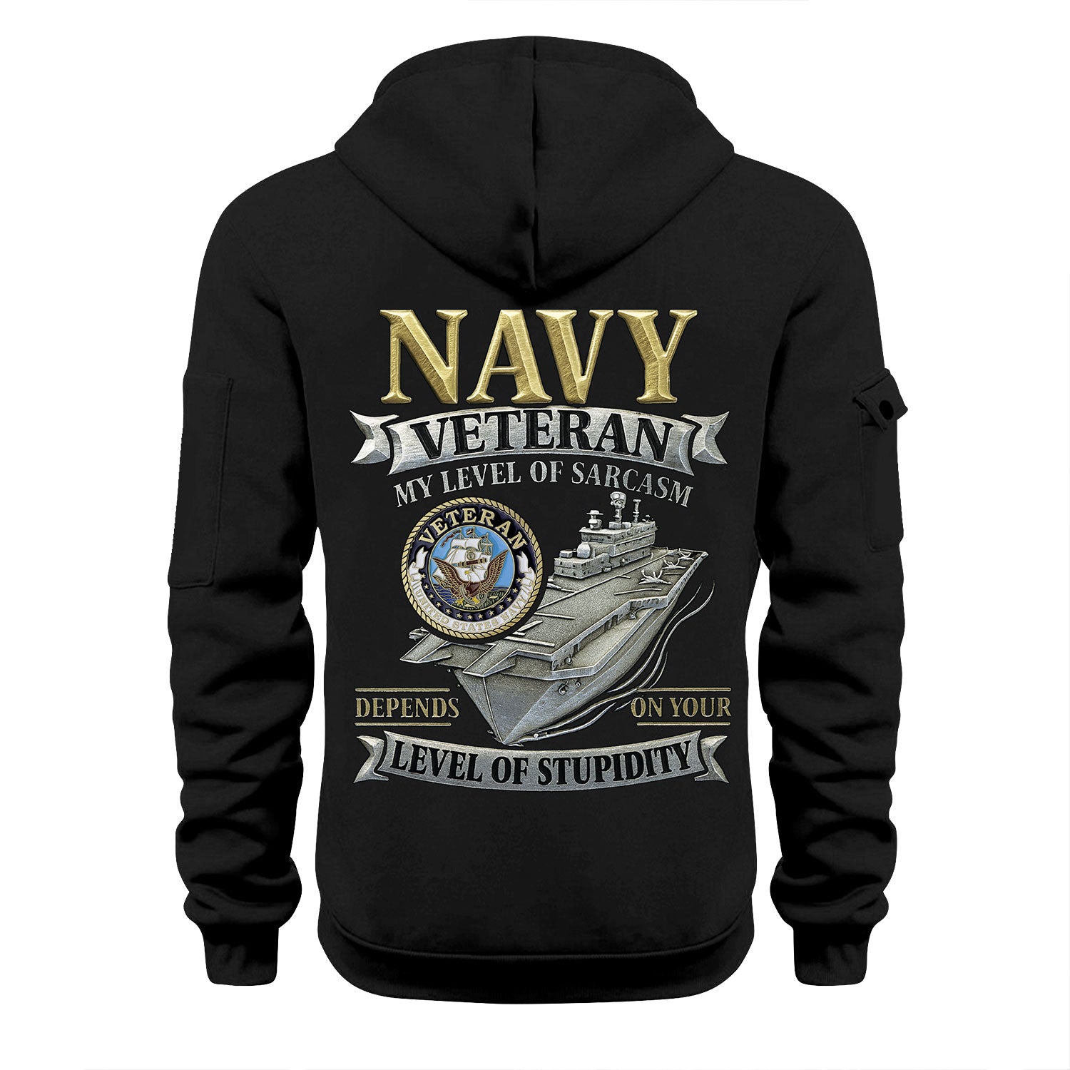 Personalized US Navy Quater Zip Hoodie KAQZ06