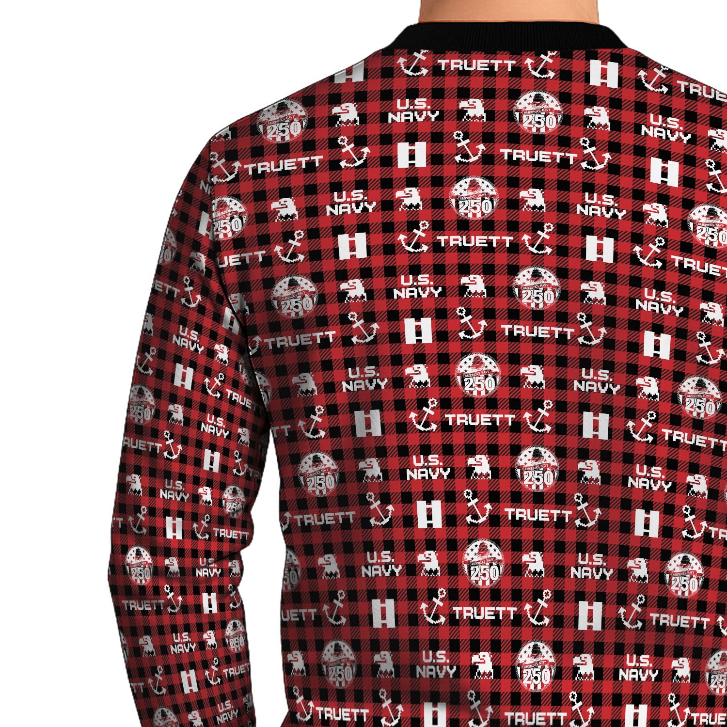 Personalized US Navy Christmas Ugly Sweater UST015