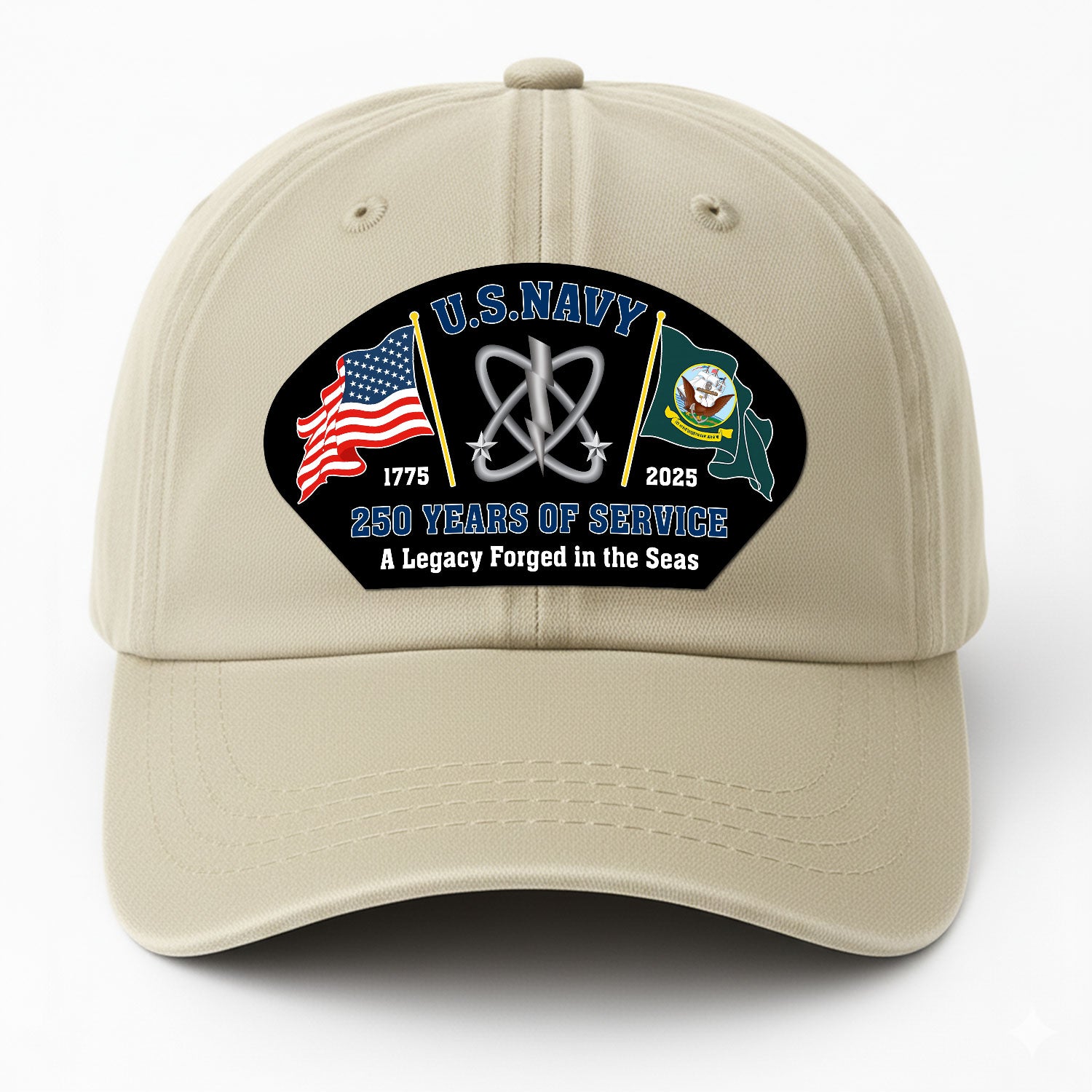 Custom Ranks & Text Premium Washed Denim Cap DC001