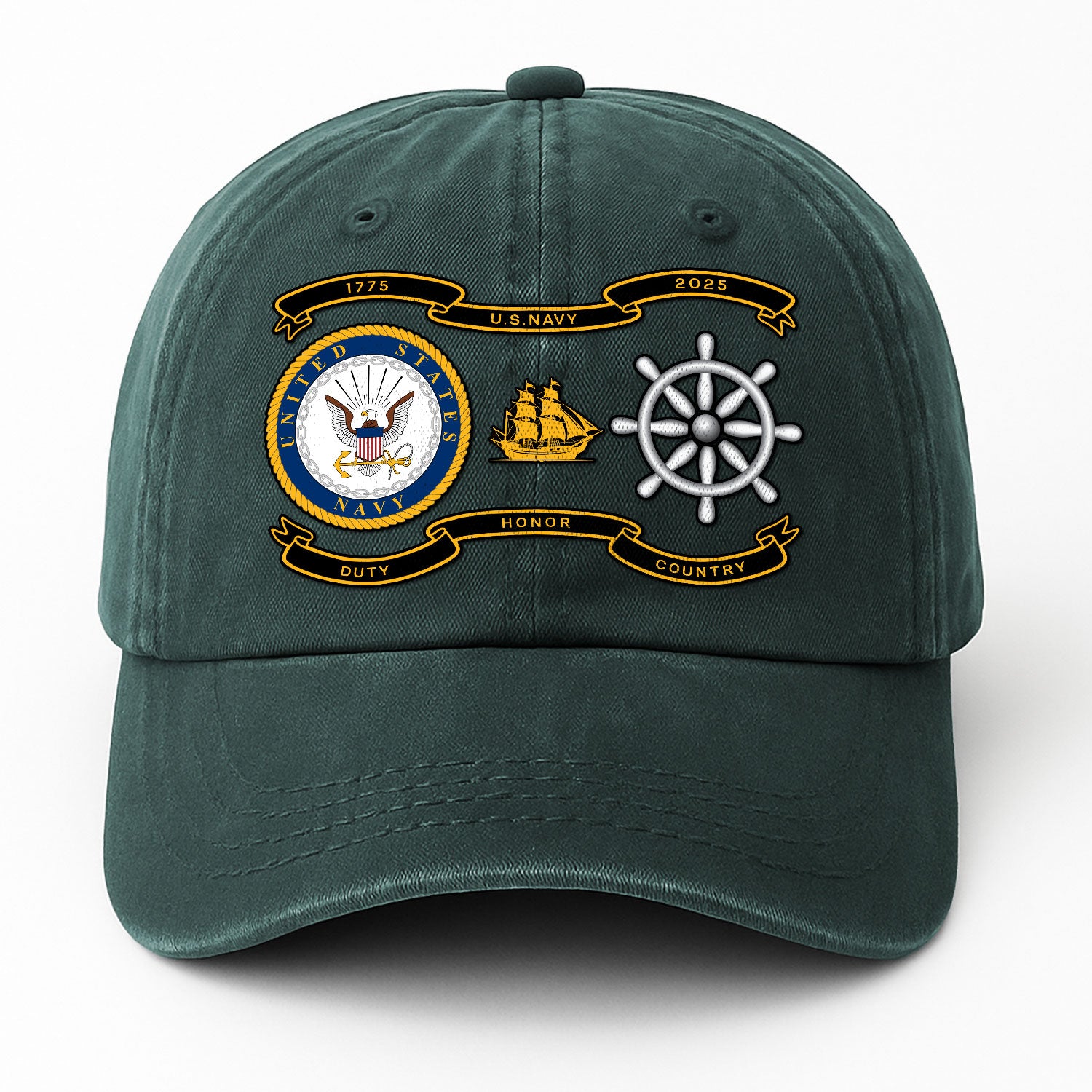 Custom Ranks Premium Washed Denim Cap DC005