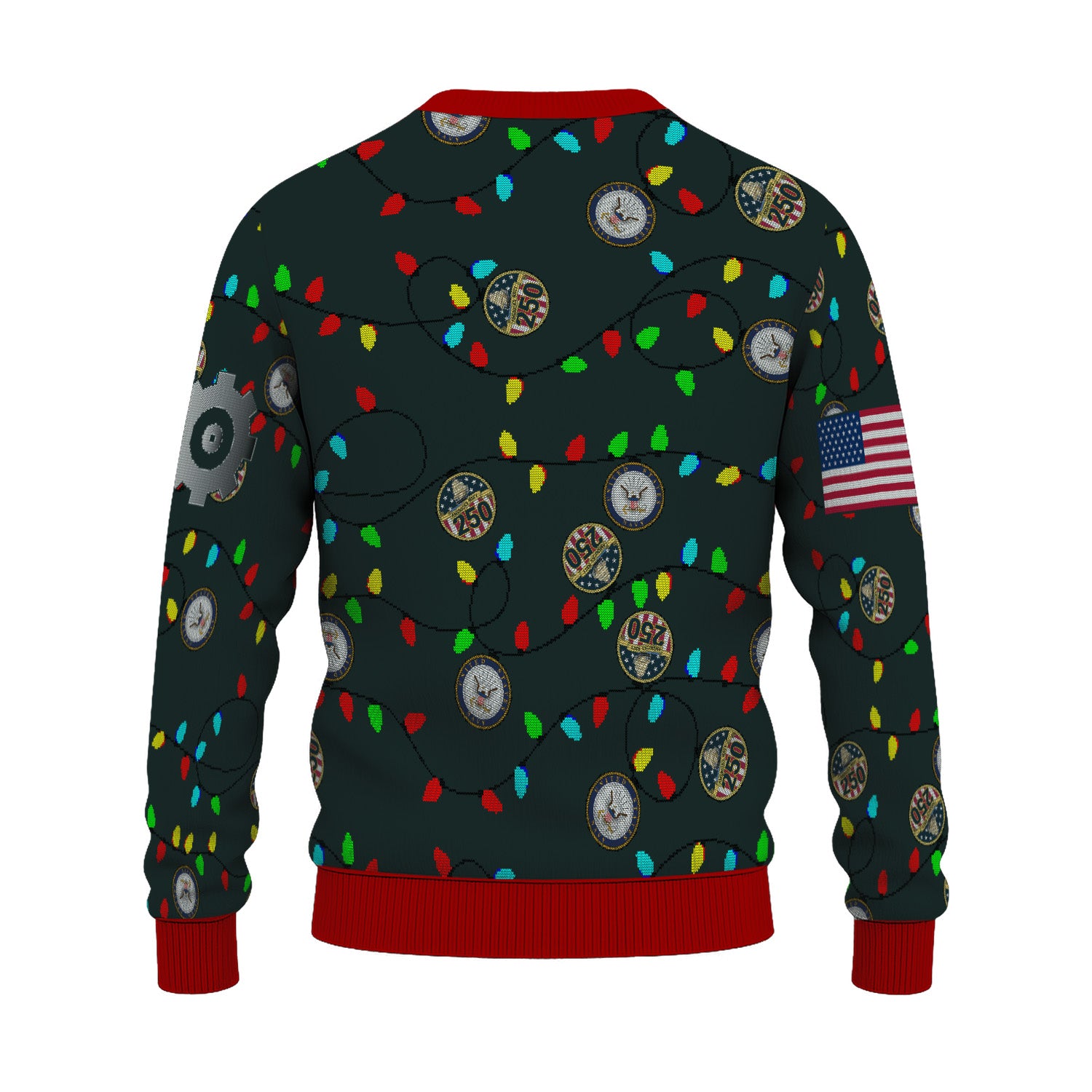 Personalized US Navy Christmas Ugly Sweater UST012