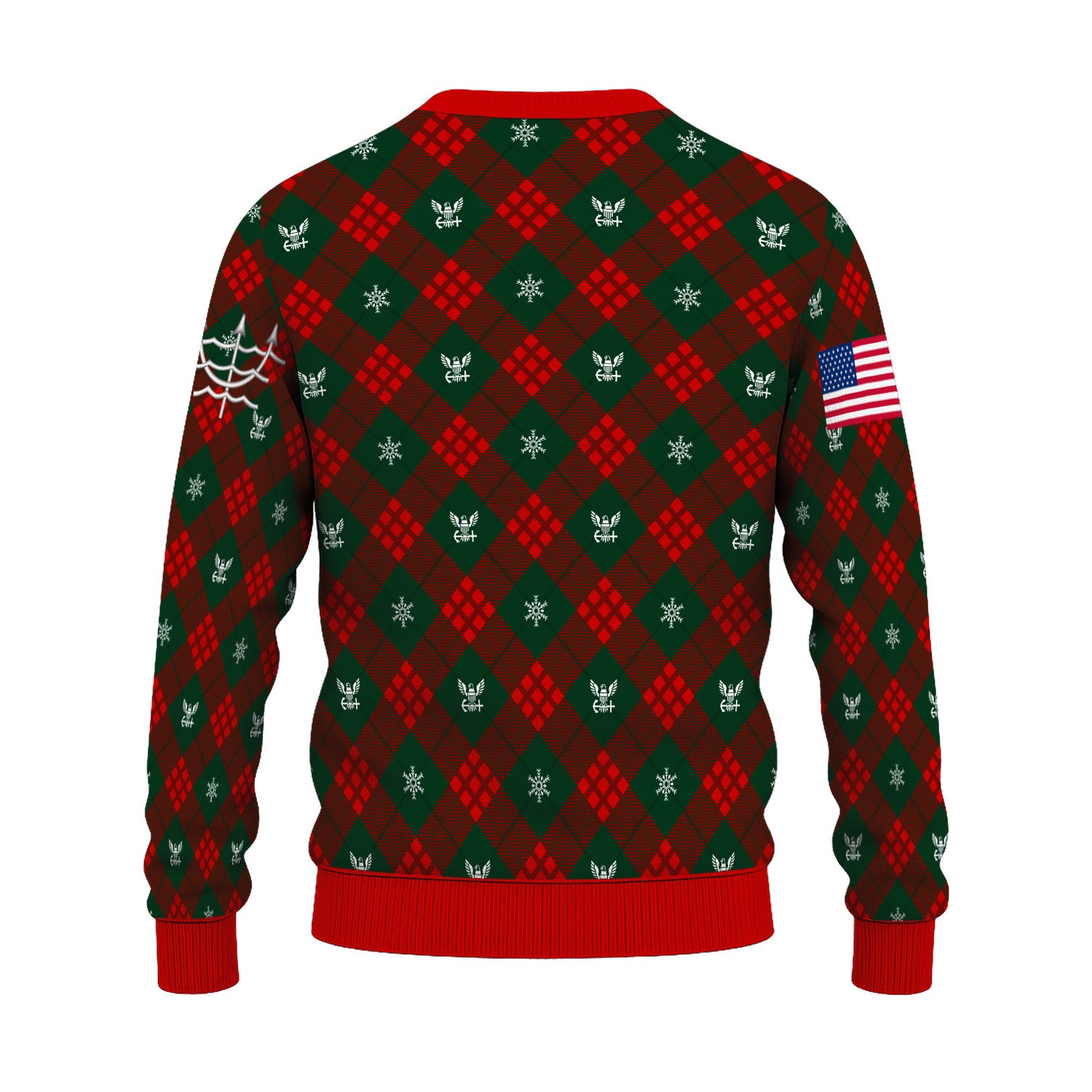 Personalized US Navy Christmas Ugly Sweater UST023