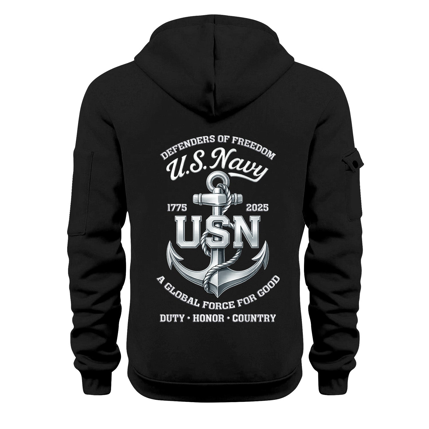 Personalized US Navy Quarter Zip Hoodie KRQZ02