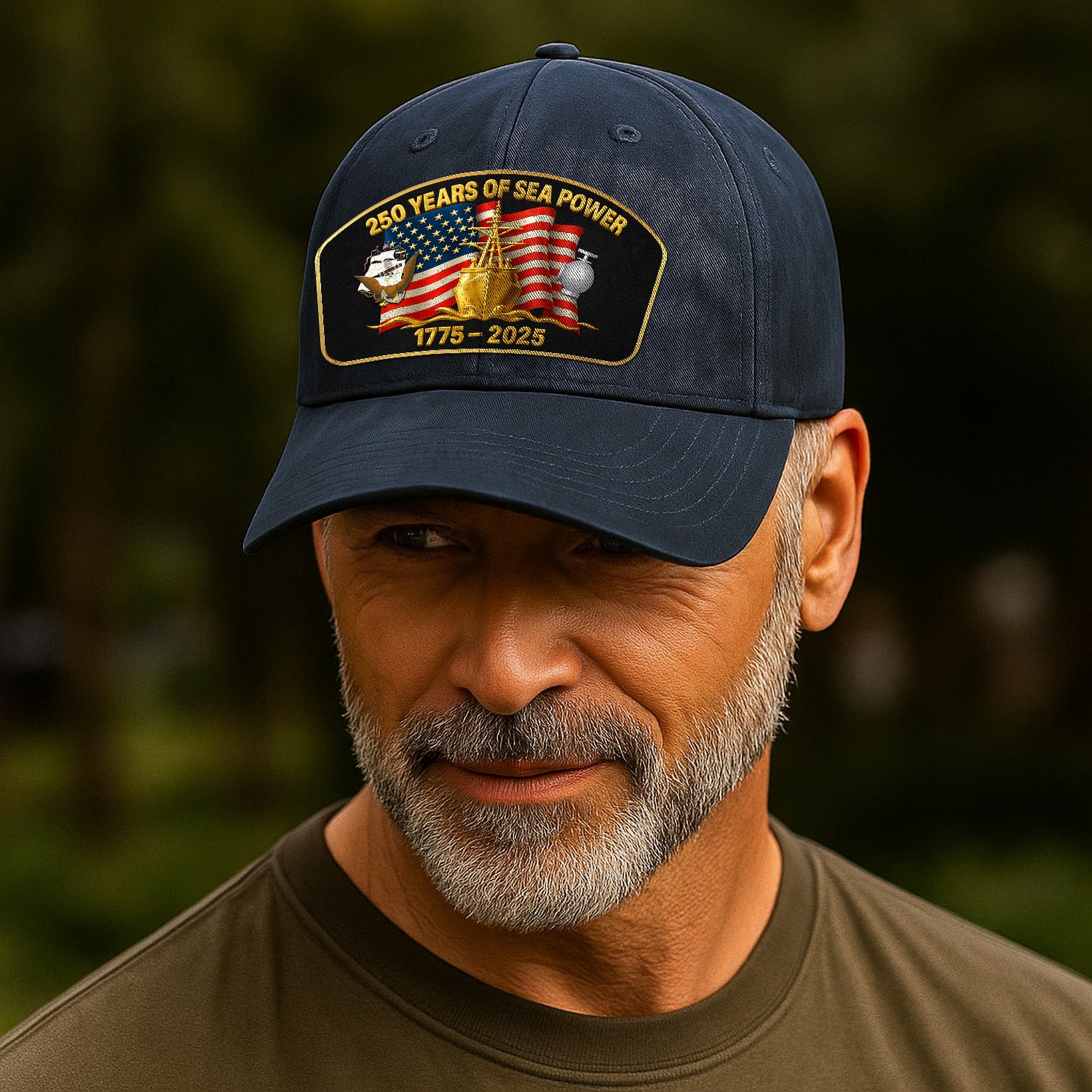 Custom Ranks & Text Premium Washed Denim Cap DC023
