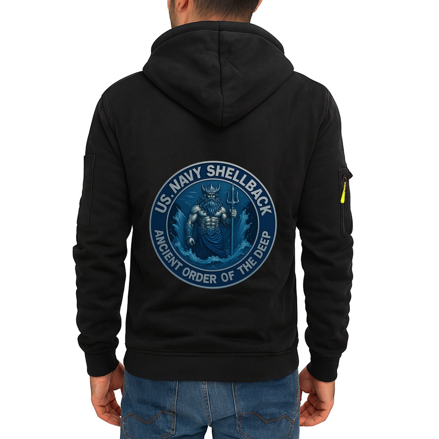Personalized US Navy Quarter Zip Hoodie KRQZ07