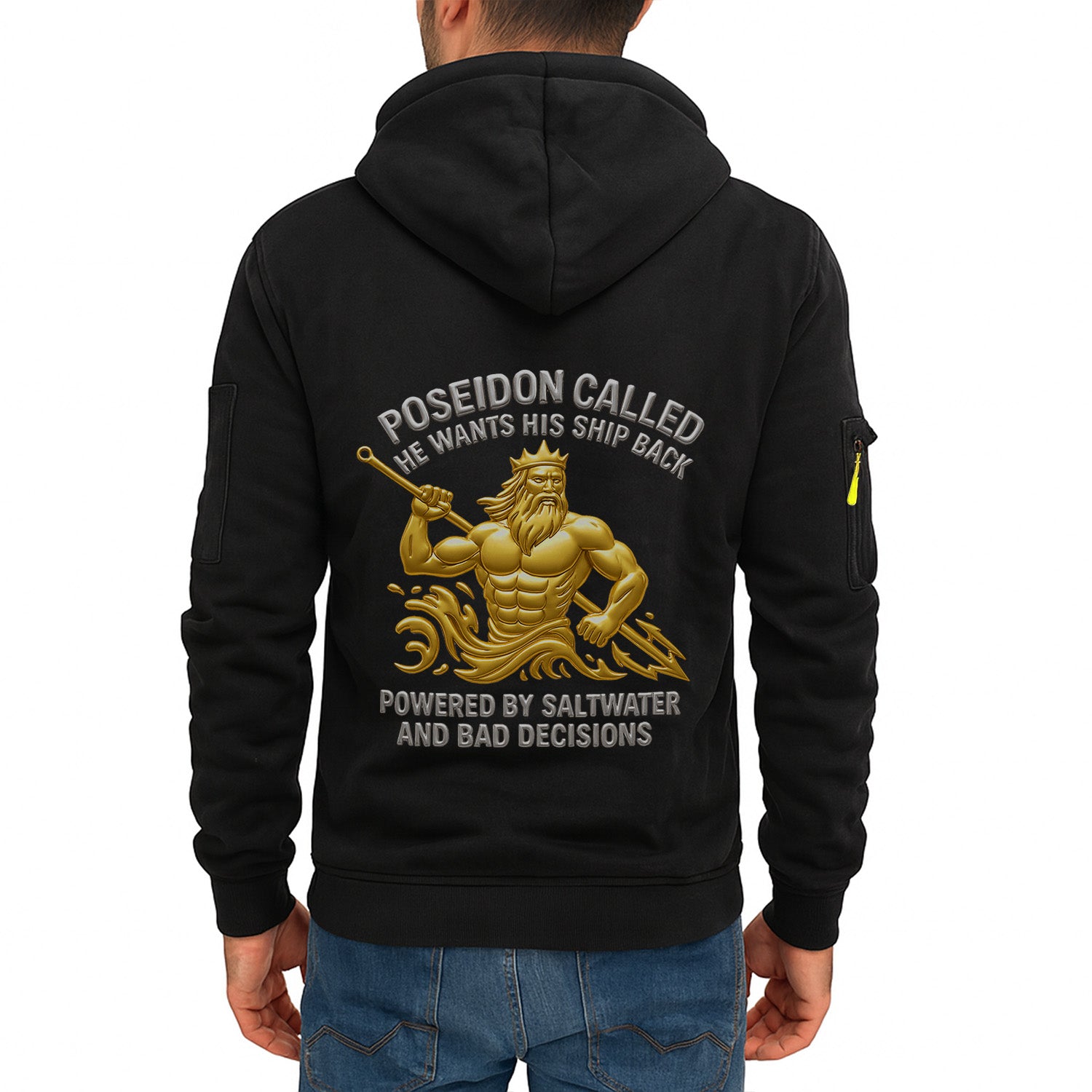 Personalized US Navy Quarter Zip Hoodie KRQZ06