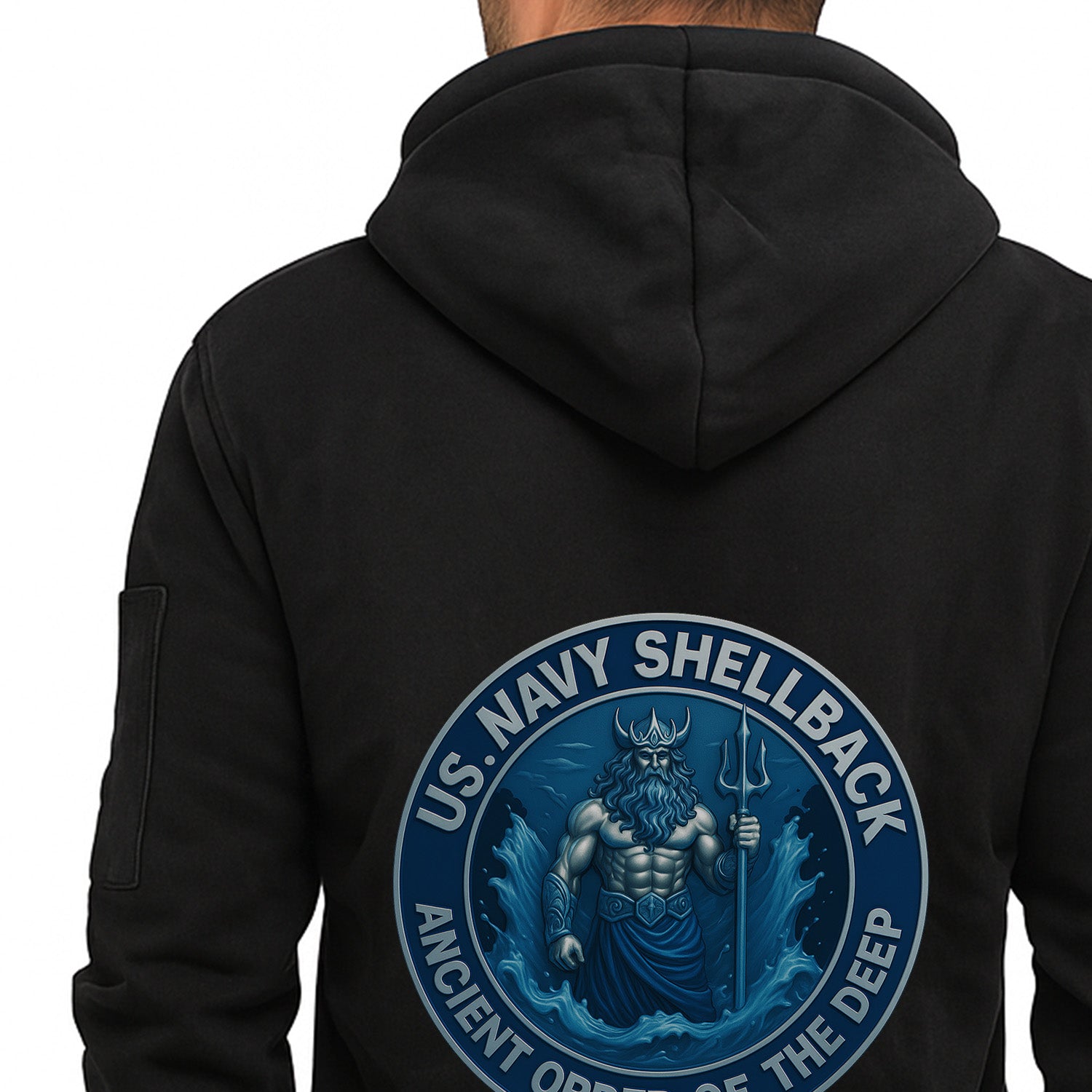Personalized US Navy Quarter Zip Hoodie KRQZ07