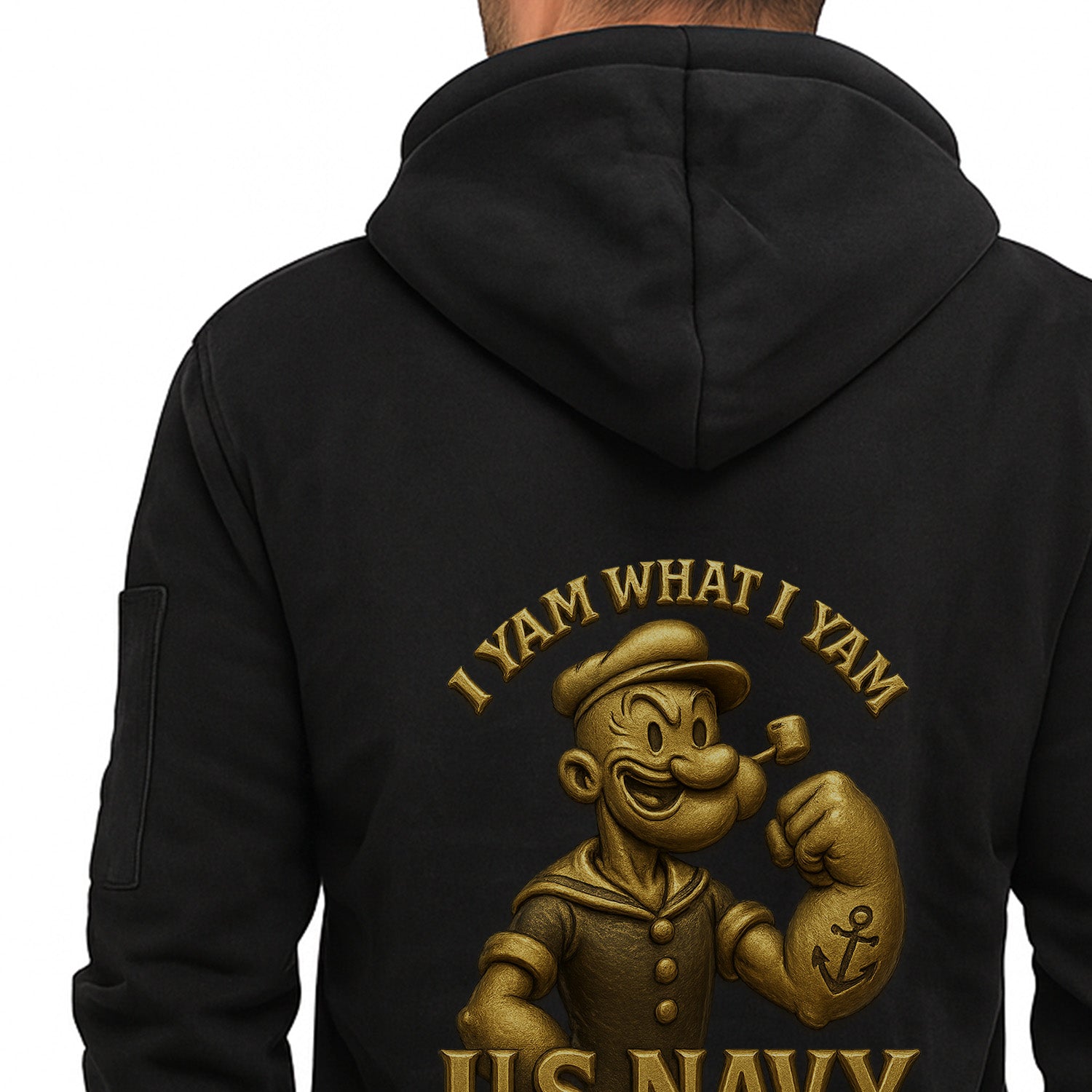 Personalized US Navy Quarter Zip Hoodie KRQZ05
