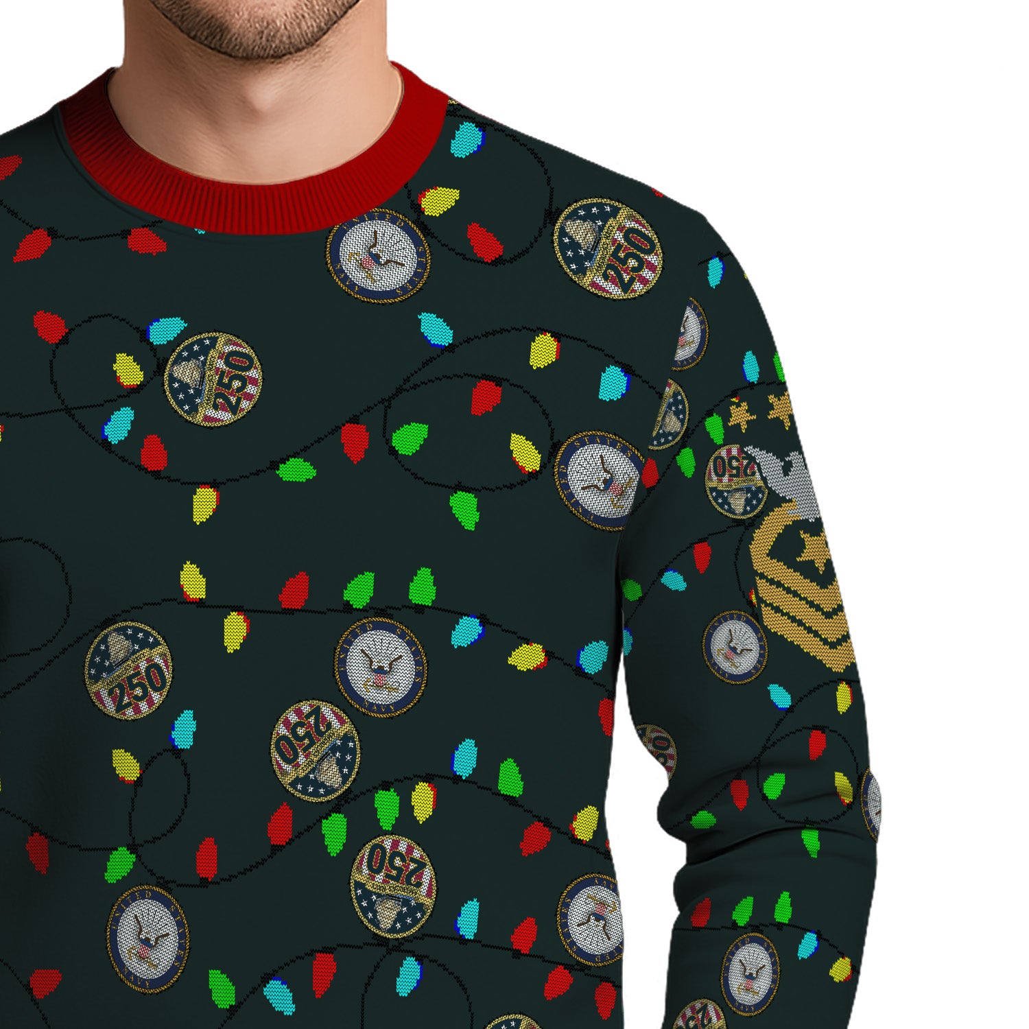 Personalized US Navy Christmas Ugly Sweater UST012
