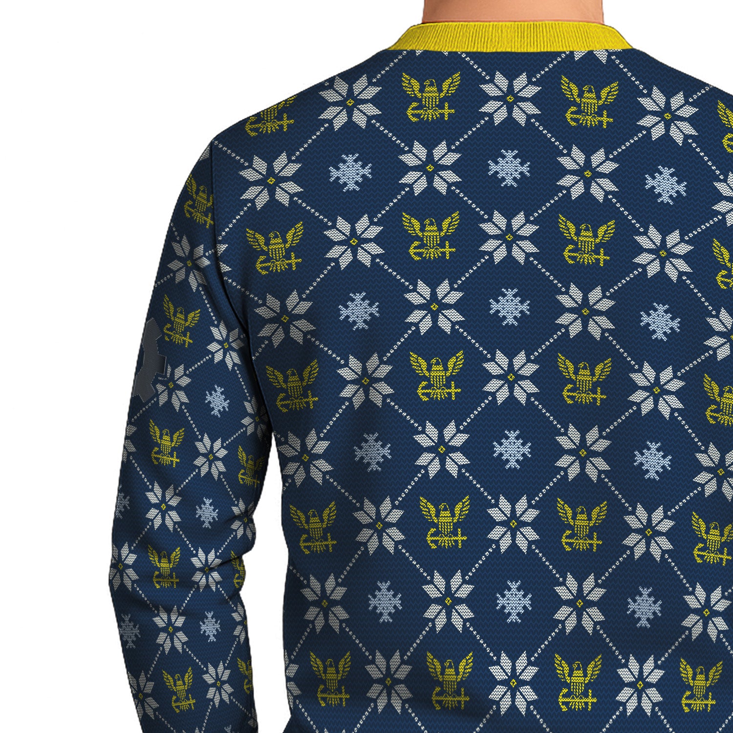 Personalized US Navy Christmas Ugly Sweater KRUST10
