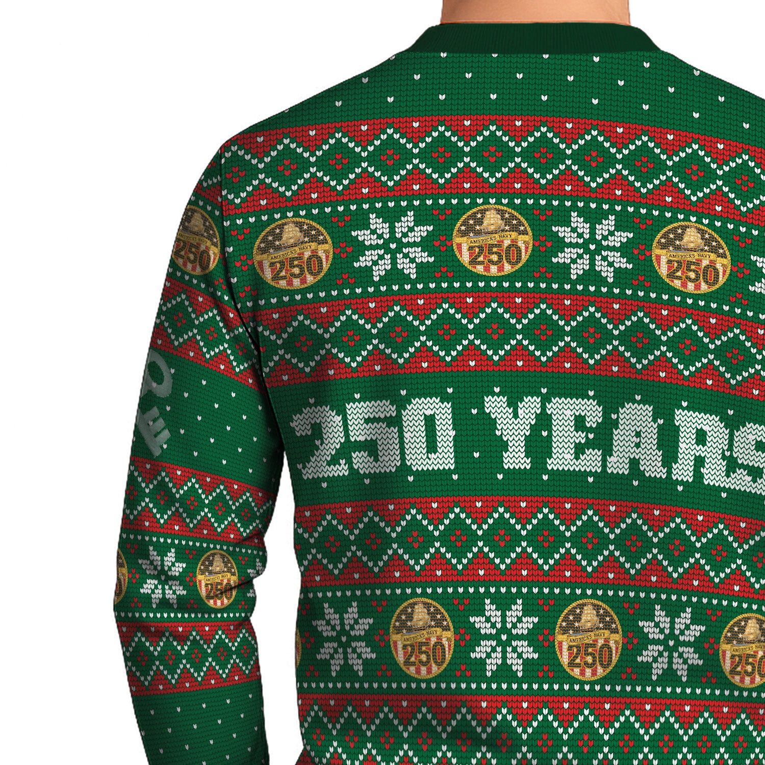 Personalized US Navy Christmas Ugly Sweater UST024
