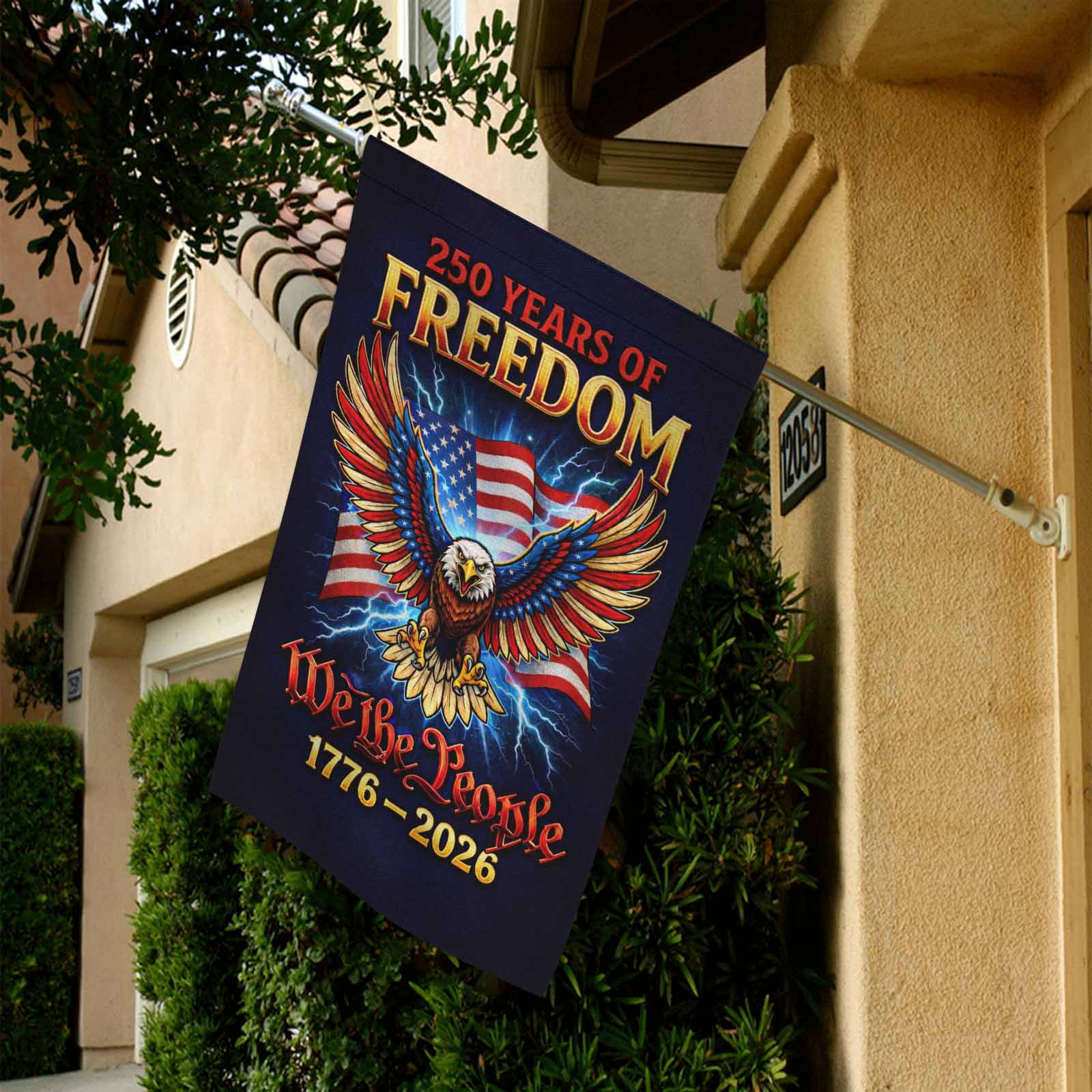America 250 Garden Flag We The People Patriotic Eagle 250 Years of Freedom 1776-2026