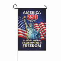 America 250 Garden Flag – 1776–2026 Patriotic Freedom Decor