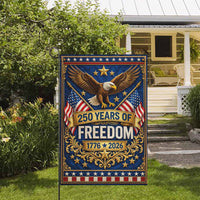 250 Years of Freedom Garden Flag Patriotic Eagle USA 1776-2026 Decor