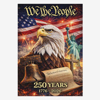 We The People 250 Years House Flag 1776–2026 USA Banner