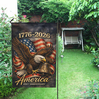 America 250 Garden Flag 1776–2026 Eagle Liberty Bell Patriotic Decor