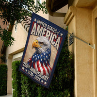 USA 250th Anniversary Patriotic Garden Flag American Eagle Flag Decor