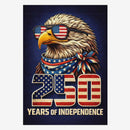America 250 House Flag 250 Years of Independence Patriotic Eagle 1776-2026 Banner