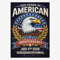 1776-2026 America 250 House Flag Patriotic Eagle Semiquincentennial USA Flag