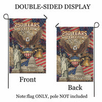 America 250 Garden Flag 1776–2026 Statue of Liberty Patriotic Decor