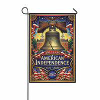 America 250 Garden Flag – 250 Years of American Independence 1776–2026 Liberty Bell