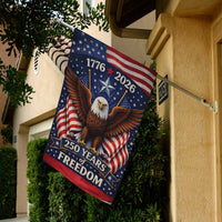 America 250 House Flag 1776–2026 Eagle Patriotic Banner