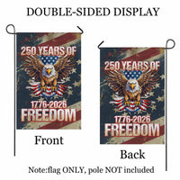 250 Years of Freedom Garden Flag