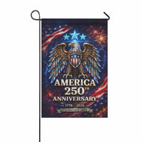Patriotic Eagle Fireworks USA Independence Garden Flag Decor