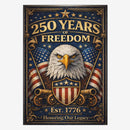 250 Years of American Freedom House Flag ΓÇô Est 1776 Anniversary Decor