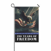 250 Years of Freedom Garden Flag – America 250 Patriotic Bald Eagle Flag