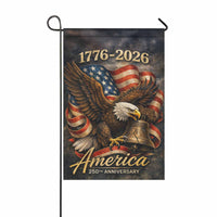 America 250 Garden Flag 1776–2026 Eagle Liberty Bell Patriotic Decor
