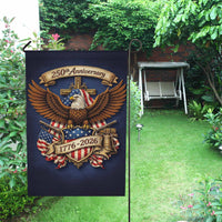 America 250 Garden Flag Patriotic Eagle Liberty Bell Cross 1776-2026 Anniversary