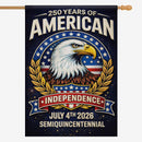 1776-2026 America 250 House Flag Patriotic Eagle Semiquincentennial USA Flag