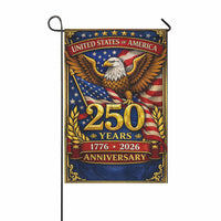 America 250 Years Garden Flag 1776–2026 Patriotic Eagle Anniversary Decor