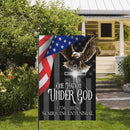 One Nation Under God Garden Flag – America 250 Christian Patriotic Eagle 1776–2026