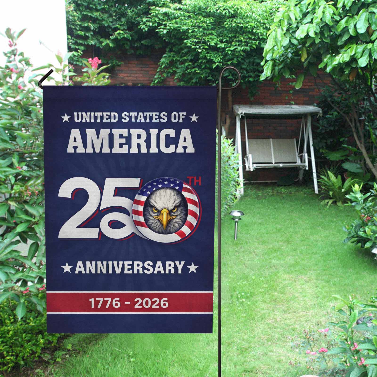 United States 250th Anniversary Garden Flag – 1776–2026 America 250 Decor