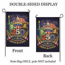 America 250 Garden Flag Statue of Liberty Liberty Bell Patriotic USA Flag Decor