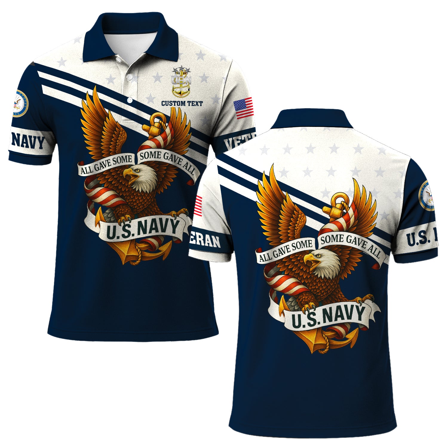 US Navy Veteran Polo Shirt – All Gave Some, Some Gave All Polo Shirt